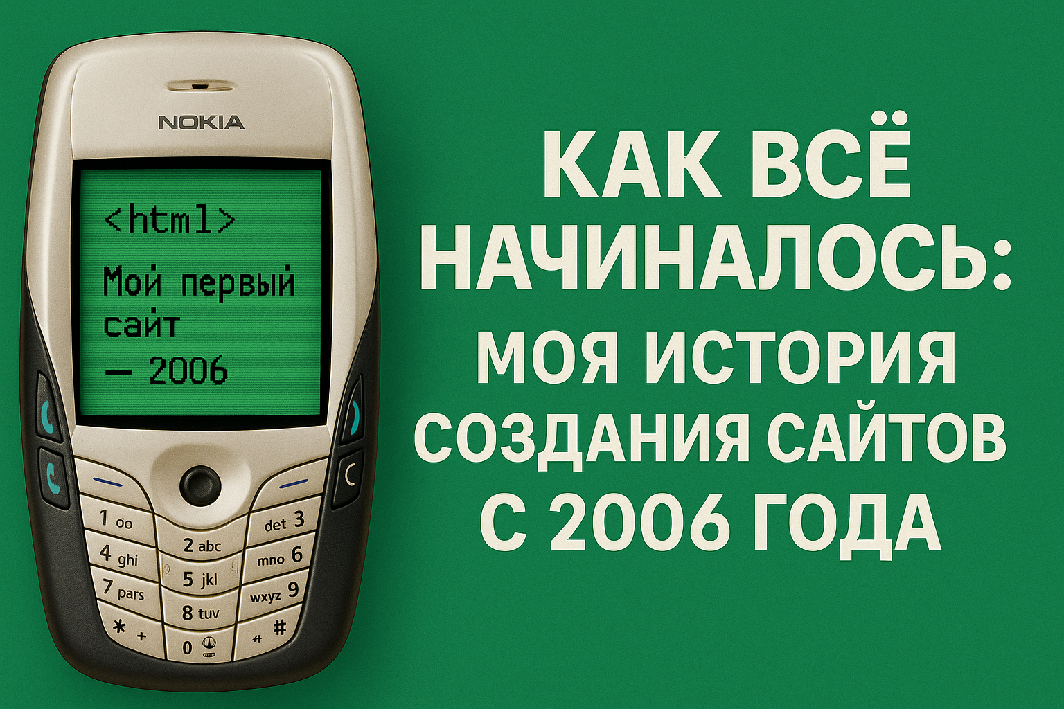 Как всё начиналось: моя история создания сайтов с 2006 года